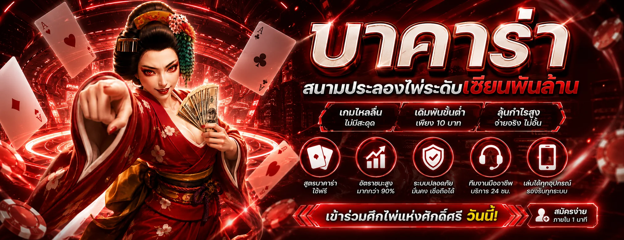 คาสิโนสดออนไลน์ บาคาร่าและรูเล็ตบน BETRICH88